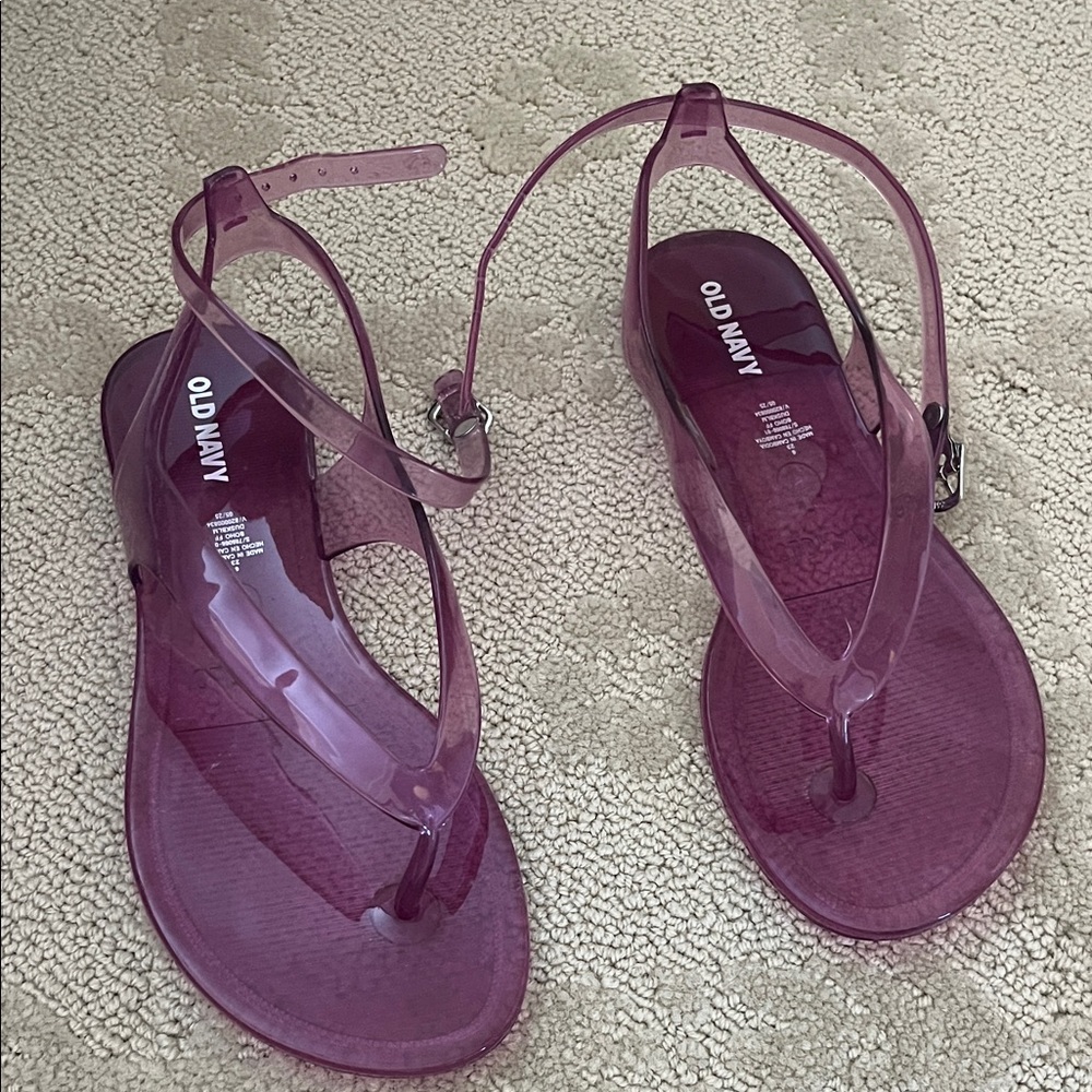 Old Navy Purple Jelly Sandals